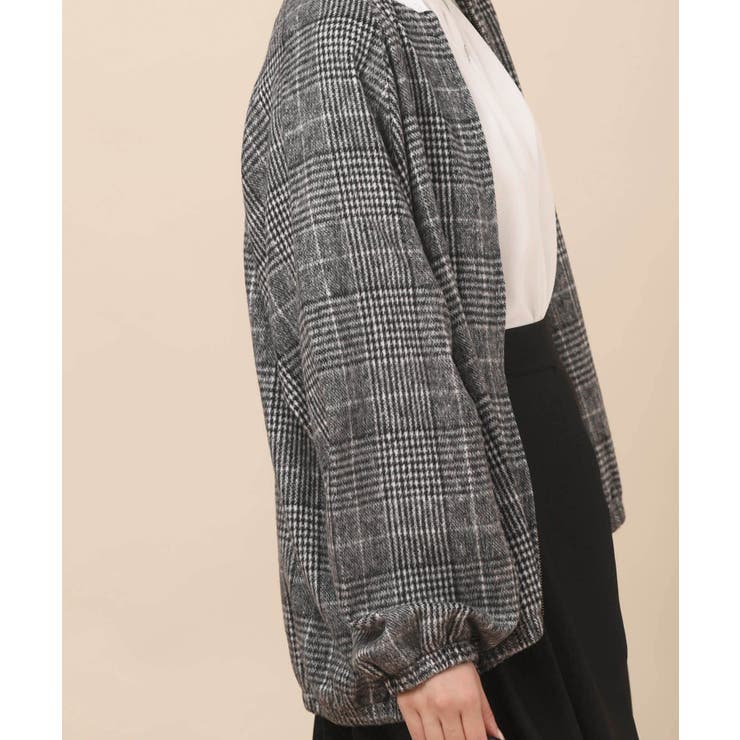 起毛チェックZIPブルゾン[品番：RPSW0001873]｜rps（アールピーエス