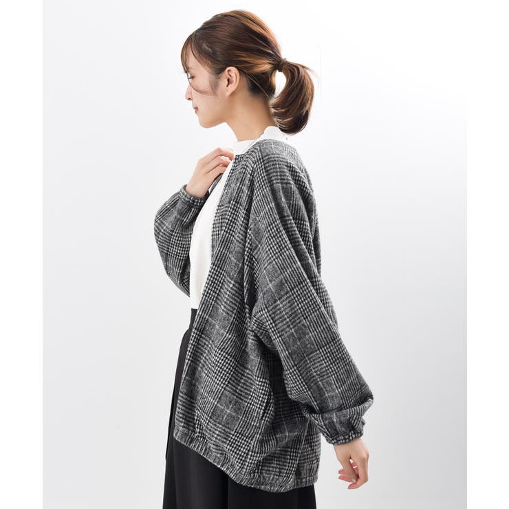 起毛チェックZIPブルゾン[品番：RPSW0001873]｜rps（アールピーエス