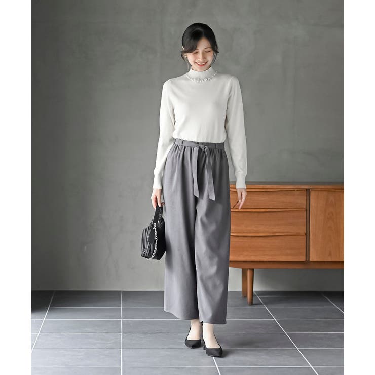 パールビジューネックハイネックニットプルオーバー | rps | 詳細画像10 