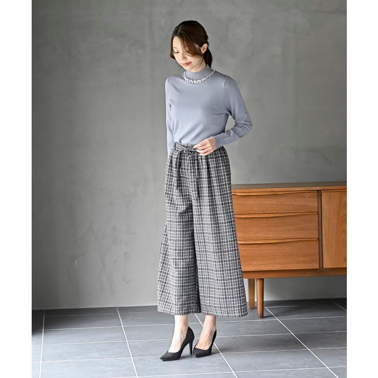 パールビジューネックハイネックニットプルオーバー | rps | 詳細画像29 