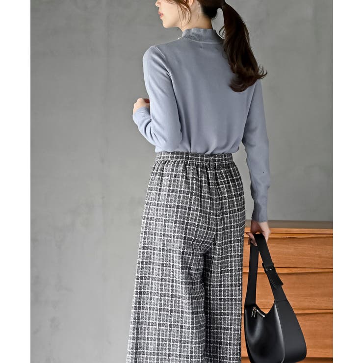 パールビジューネックハイネックニットプルオーバー | rps | 詳細画像31 