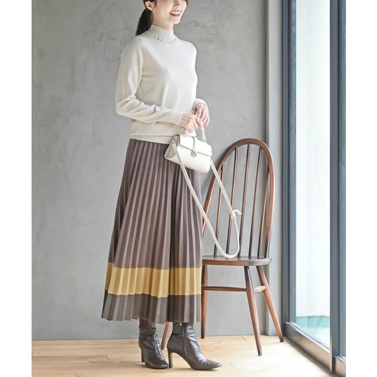 パールビジューネックハイネックニットプルオーバー | rps | 詳細画像5 