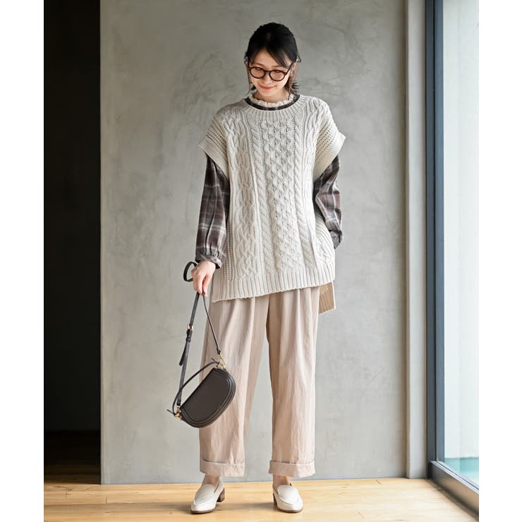 衿レースチェックブラウス | rps | 詳細画像10 