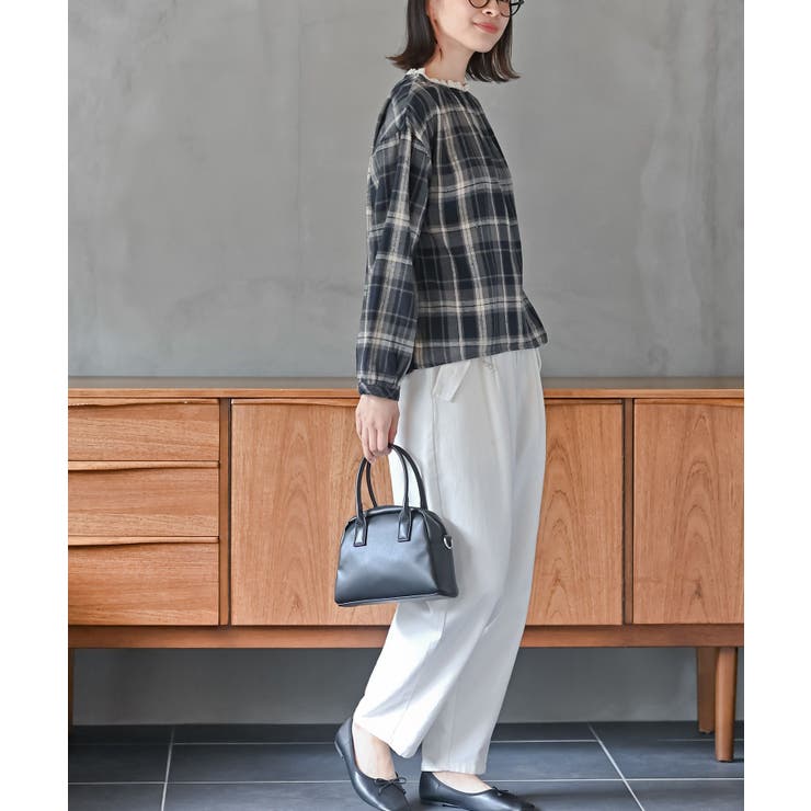 衿レースチェックブラウス | rps | 詳細画像14 