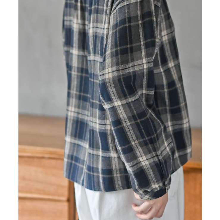 衿レースチェックブラウス | rps | 詳細画像18 