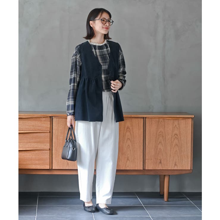 衿レースチェックブラウス | rps | 詳細画像19 