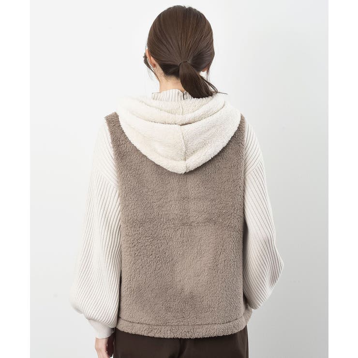 ボアフリース切替配色フードベスト | rps | 詳細画像27 