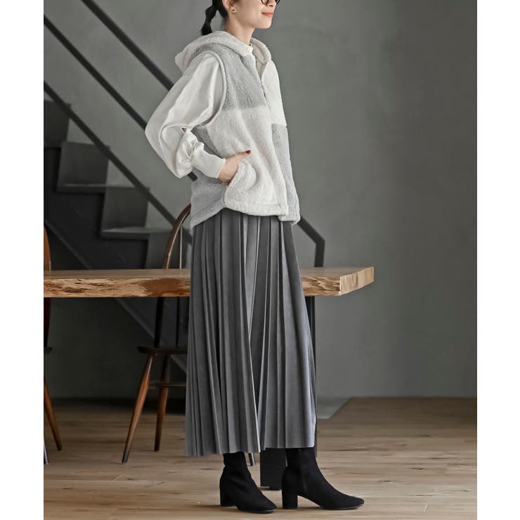 ボアフリース切替配色フードベスト | rps | 詳細画像5 