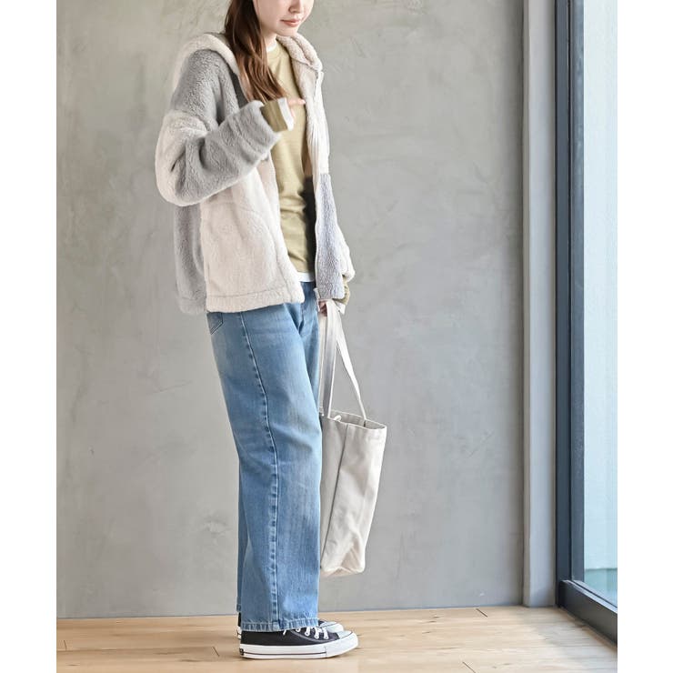 ボアフリース切替配色フードジャケット | rps | 詳細画像21 