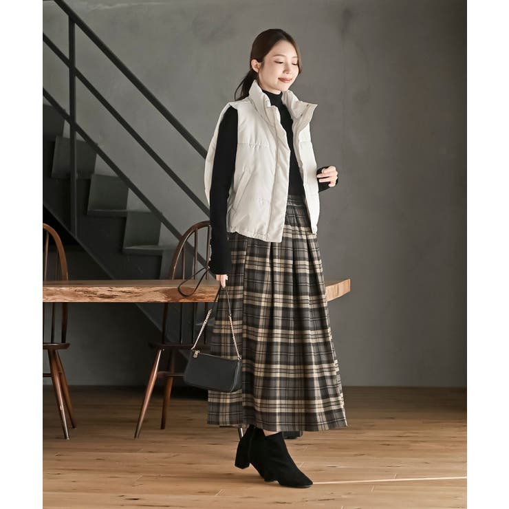 チェックタックスカート[品番：RPSW0004152]｜rps（アールピーエス）の