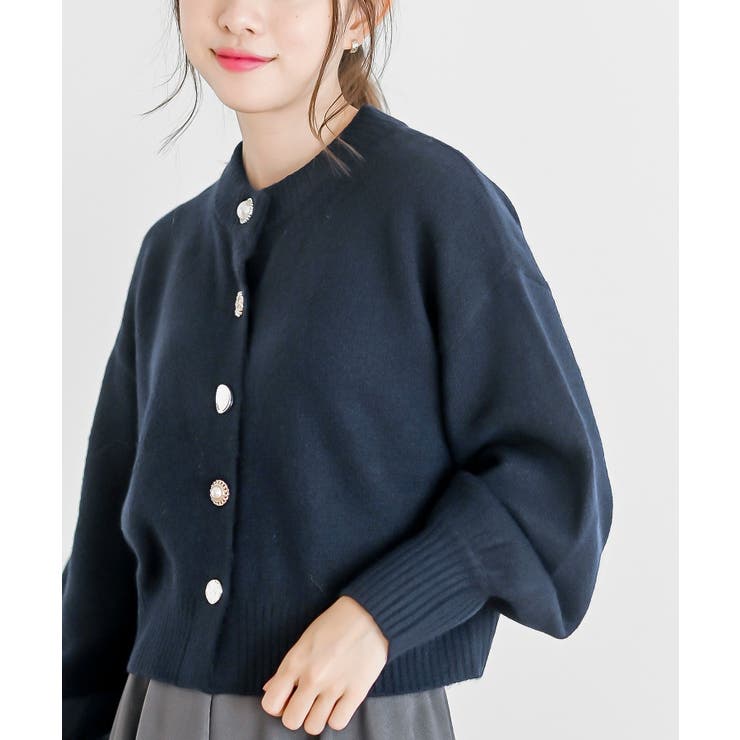 多釦ショート丈ニットカーディガン | rps | 詳細画像15 
