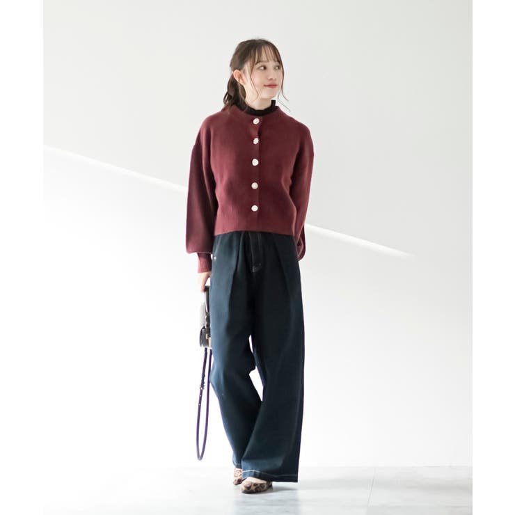 多釦ショート丈ニットカーディガン | rps | 詳細画像18 
