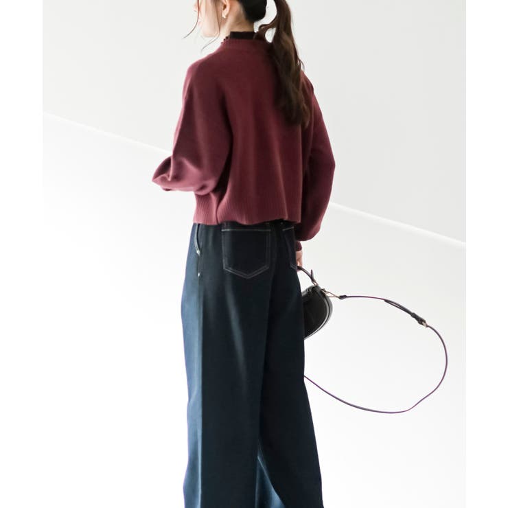 多釦ショート丈ニットカーディガン | rps | 詳細画像20 