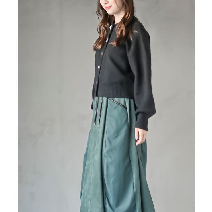 多釦ショート丈ニットカーディガン | rps | 詳細画像3 