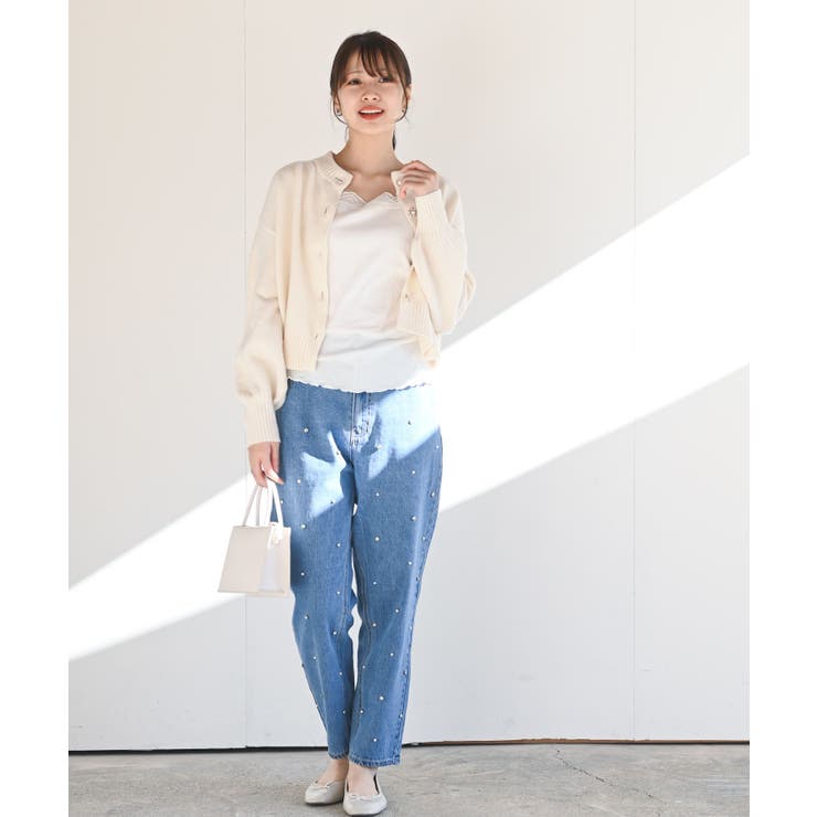 多釦ショート丈ニットカーディガン | rps | 詳細画像34 