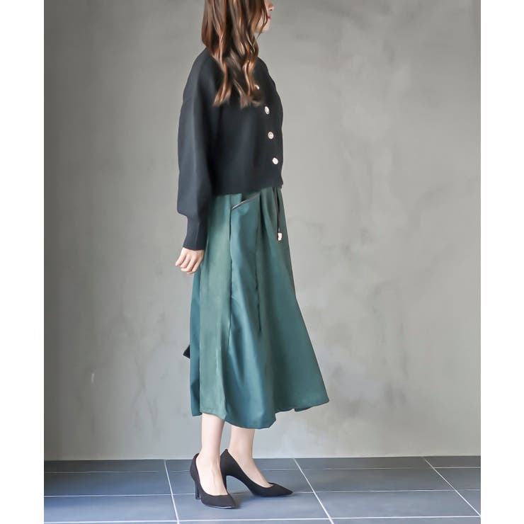 多釦ショート丈ニットカーディガン | rps | 詳細画像5 