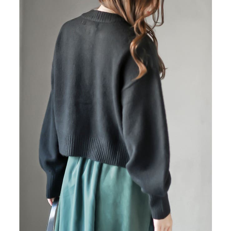 多釦ショート丈ニットカーディガン | rps | 詳細画像8 