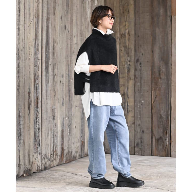 フェザータートルベスト付アンサンブルワンピース | rps | 詳細画像13 