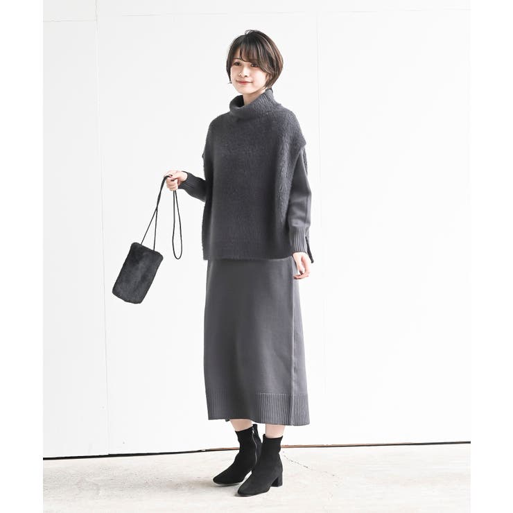 フェザータートルベスト付アンサンブルワンピース | rps | 詳細画像27 