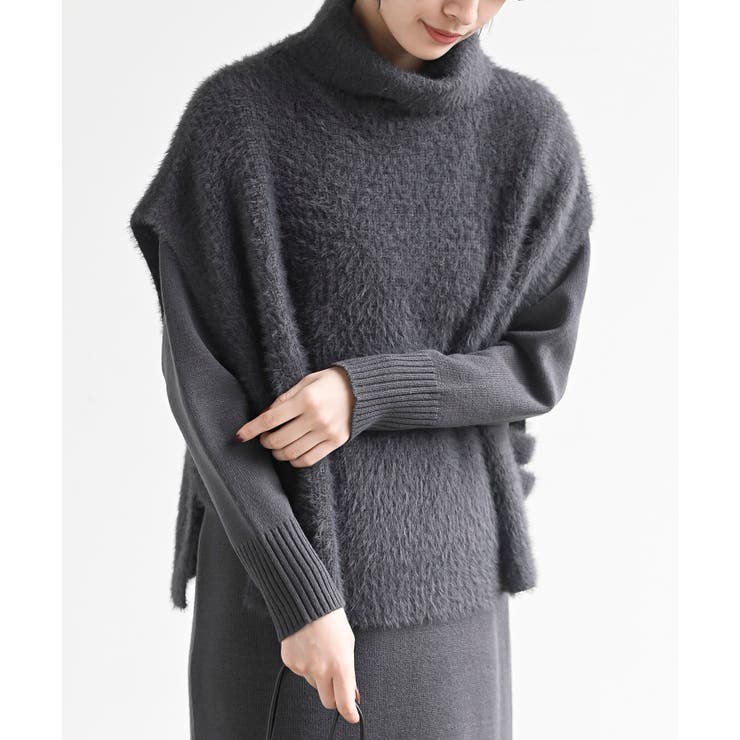 フェザータートルベスト付アンサンブルワンピース | rps | 詳細画像31 