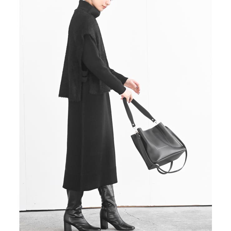 フェザータートルベスト付アンサンブルワンピース | rps | 詳細画像5 