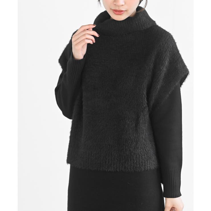 フェザータートルベスト付アンサンブルワンピース | rps | 詳細画像6 