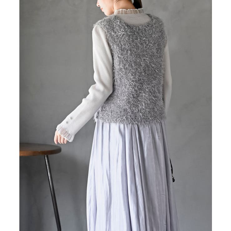 ポップコーンシャギーニットベスト | rps | 詳細画像12 