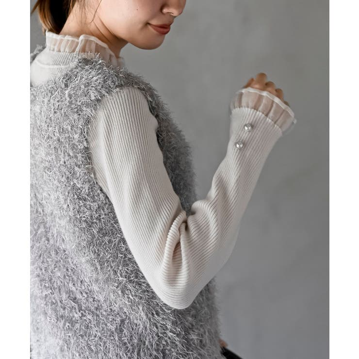 ポップコーンシャギーニットベスト | rps | 詳細画像17 