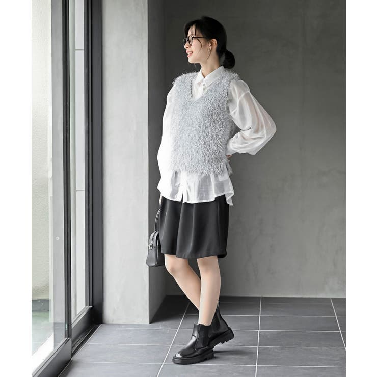 ポップコーンシャギーニットベスト | rps | 詳細画像19 