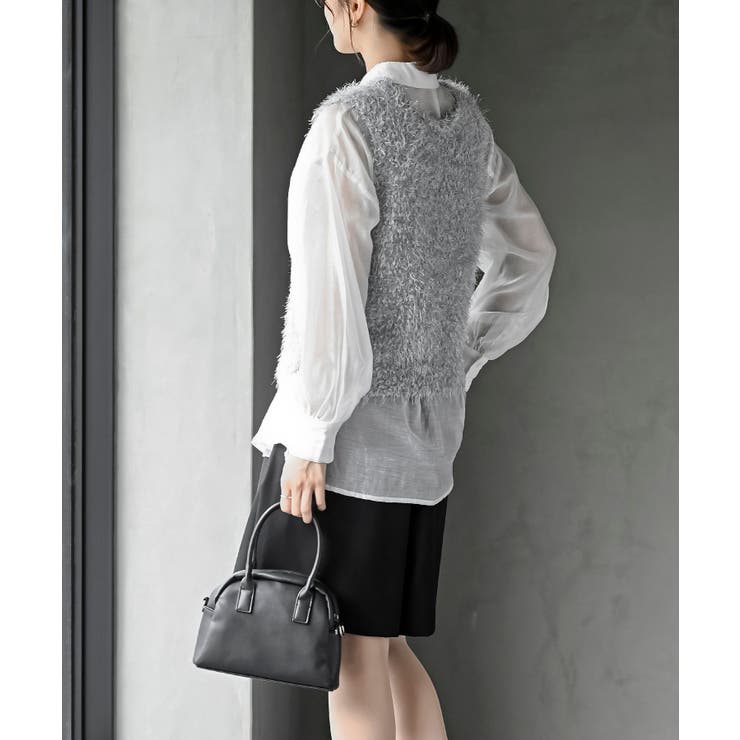 ポップコーンシャギーニットベスト | rps | 詳細画像20 