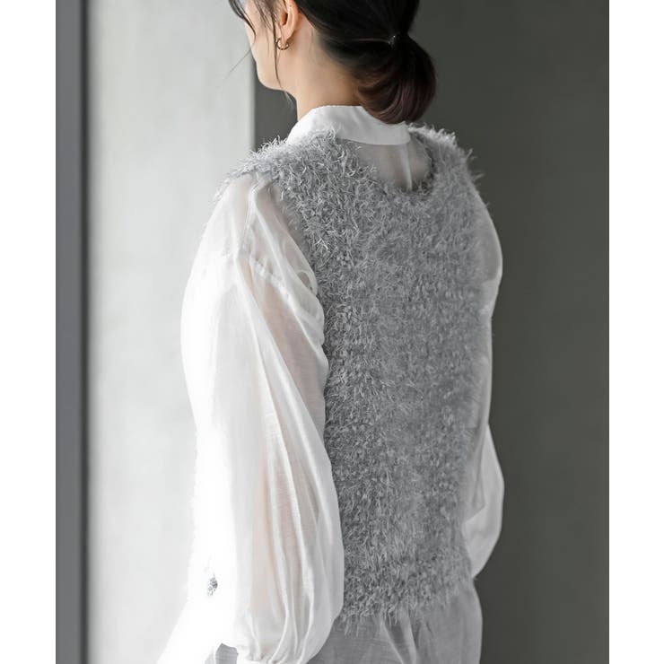 ポップコーンシャギーニットベスト | rps | 詳細画像24 