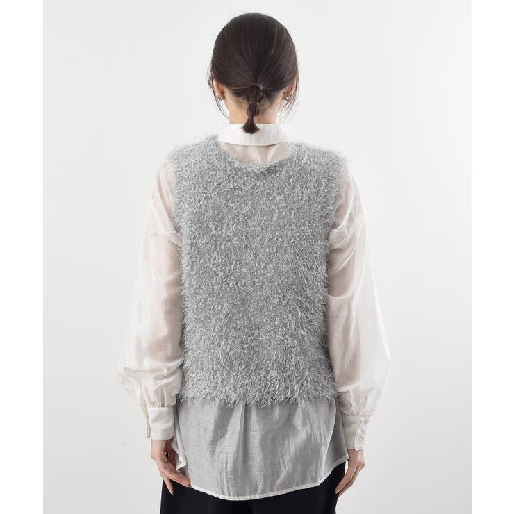 ポップコーンシャギーニットベスト | rps | 詳細画像28 