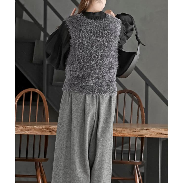 ポップコーンシャギーニットベスト | rps | 詳細画像4 