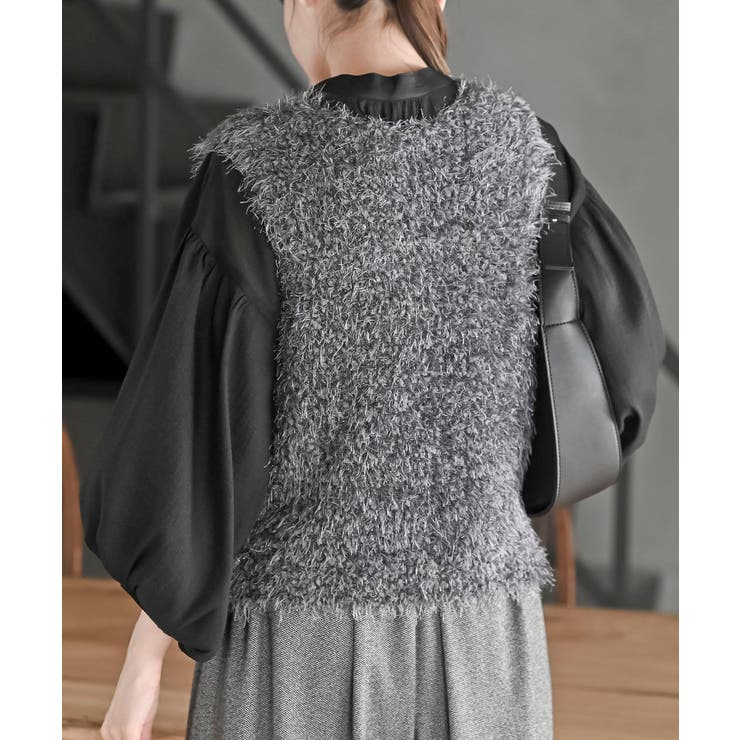 ポップコーンシャギーニットベスト | rps | 詳細画像8 