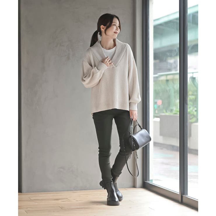 ショールカラーニットプルオーバー | rps | 詳細画像10 