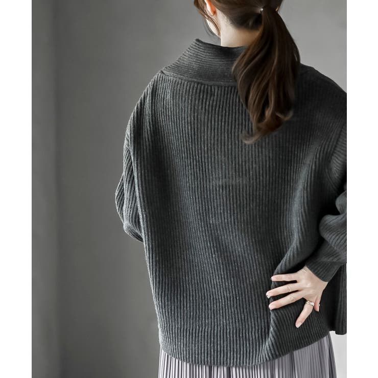 ショールカラーニットプルオーバー | rps | 詳細画像17 