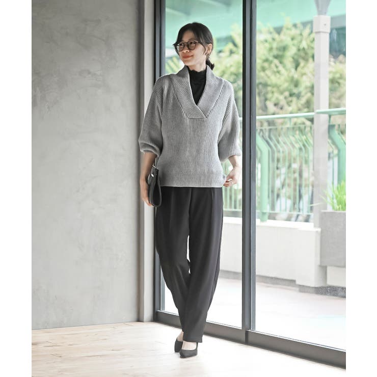 ショールカラーニットプルオーバー | rps | 詳細画像19 