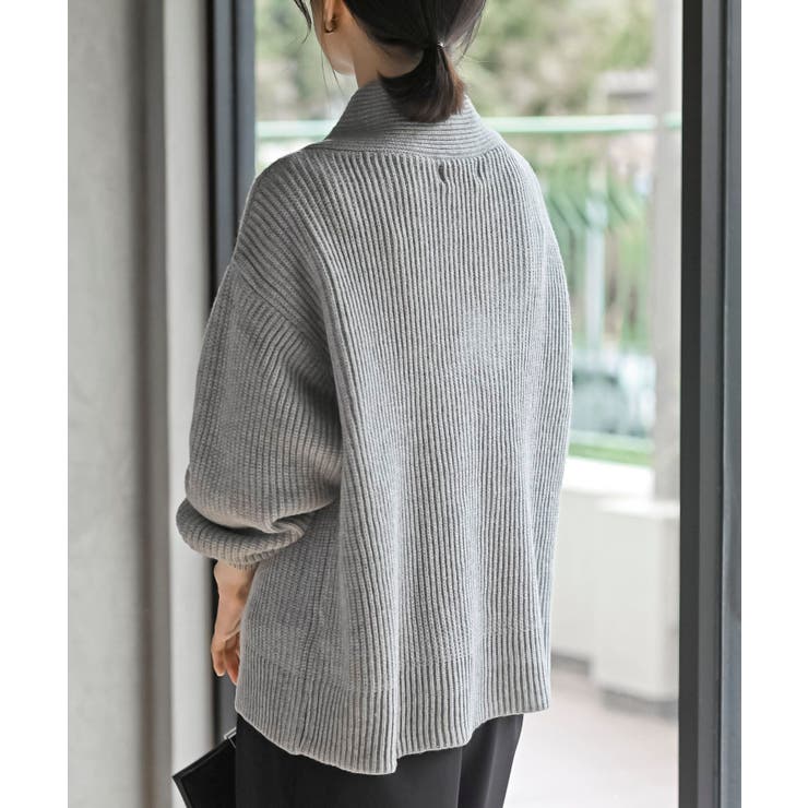 ショールカラーニットプルオーバー | rps | 詳細画像25 