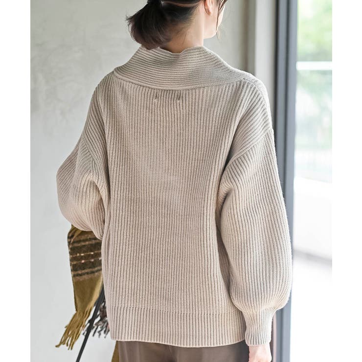 ショールカラーニットプルオーバー | rps | 詳細画像33 