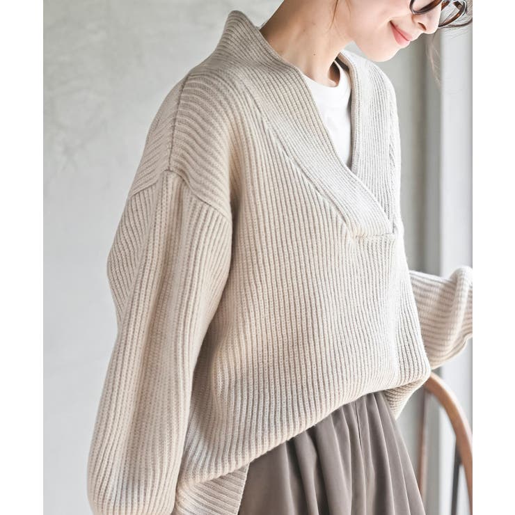 ショールカラーニットプルオーバー | rps | 詳細画像34 