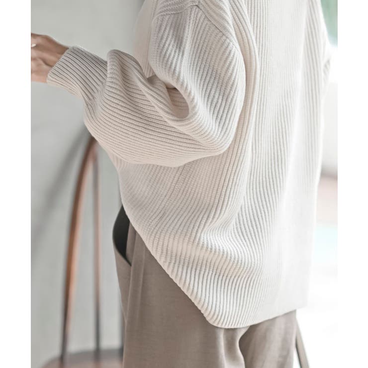 ショールカラーニットプルオーバー | rps | 詳細画像7 