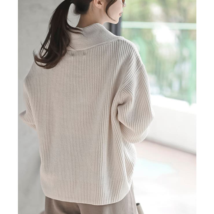 ショールカラーニットプルオーバー | rps | 詳細画像8 