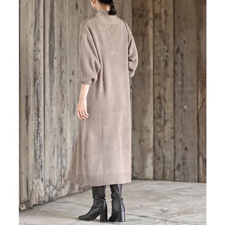 ショールカラーニットワンピース | rps | 詳細画像14 