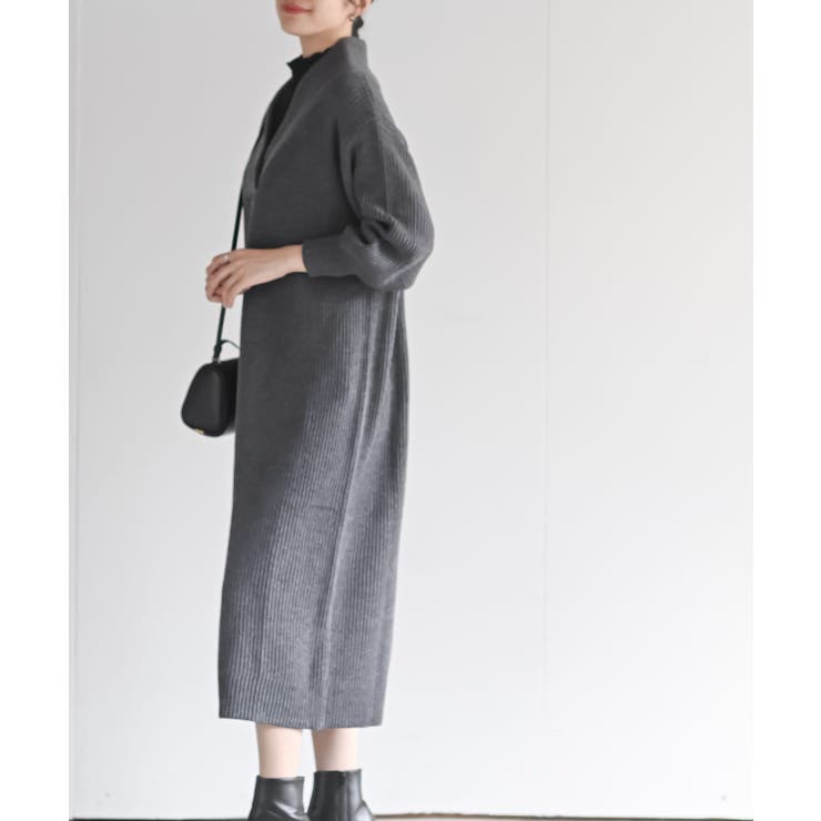 ショールカラーニットワンピース | rps | 詳細画像3 