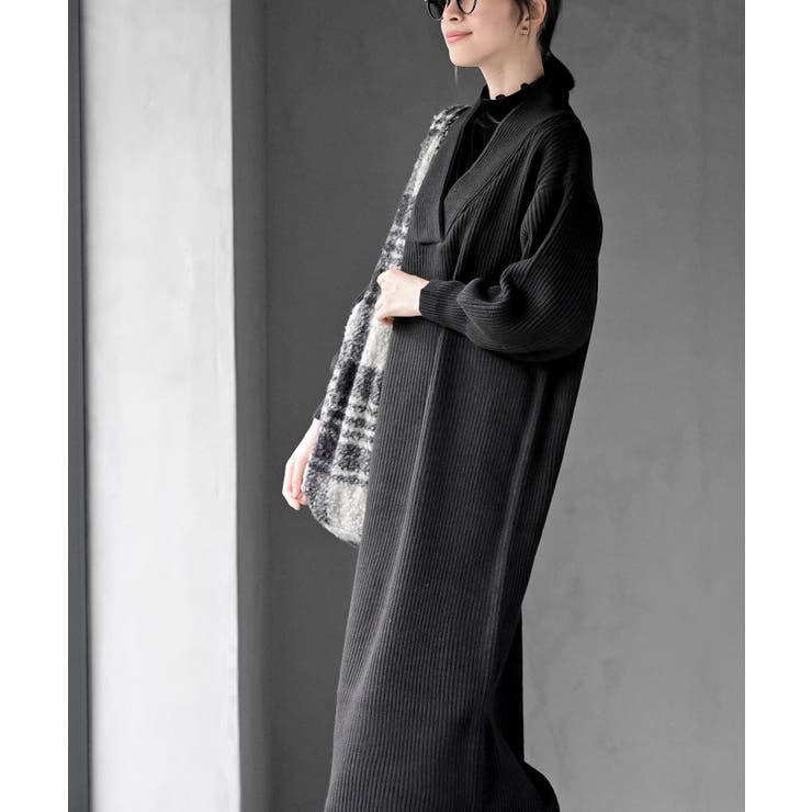 ショールカラーニットワンピース | rps | 詳細画像30 