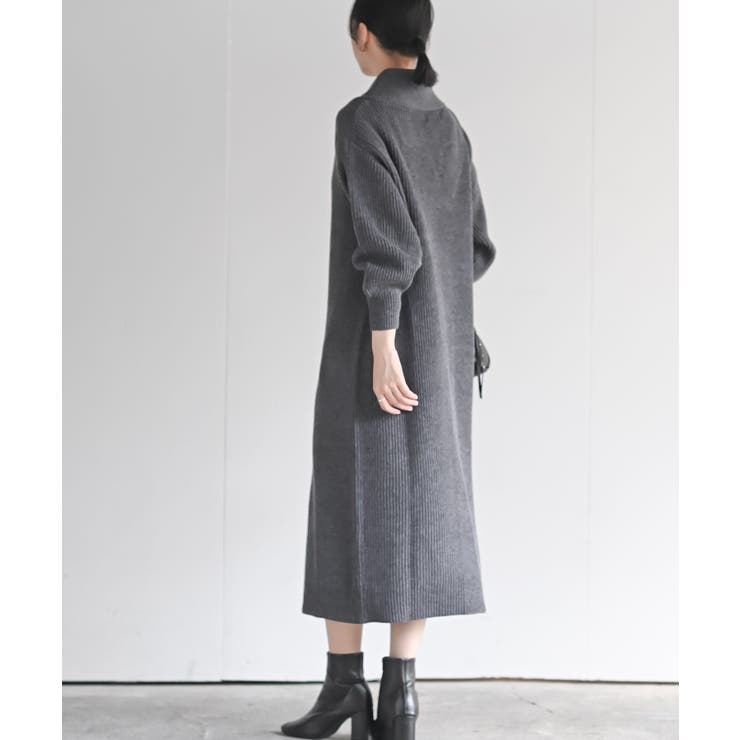ショールカラーニットワンピース | rps | 詳細画像4 