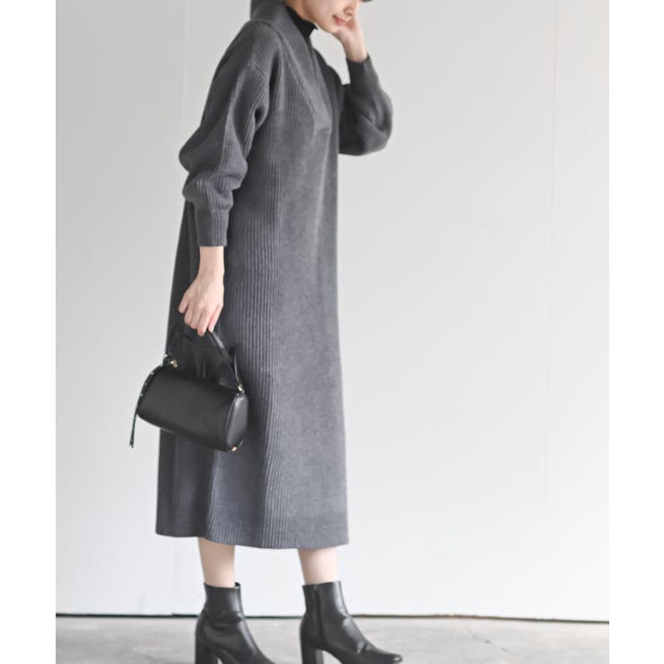 ショールカラーニットワンピース | rps | 詳細画像5 