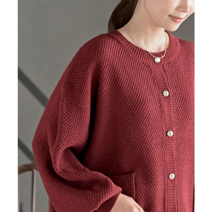 ラメニットカーディガン | rps | 詳細画像30 