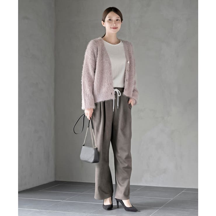 シャギーＶネックショートカーディガン | rps | 詳細画像18 