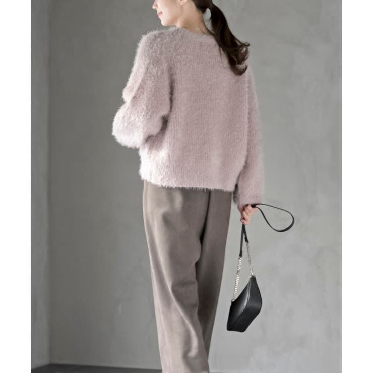 シャギーＶネックショートカーディガン | rps | 詳細画像20 